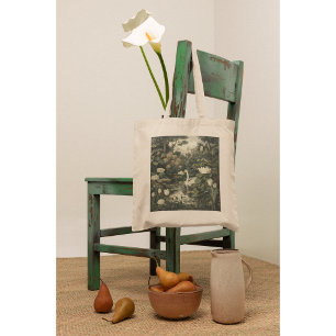 Bolsa Tote Elegância Botânica - Cisne na Floresta