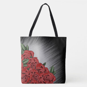 Bolsa Tote Elegância da Rosa vermelha