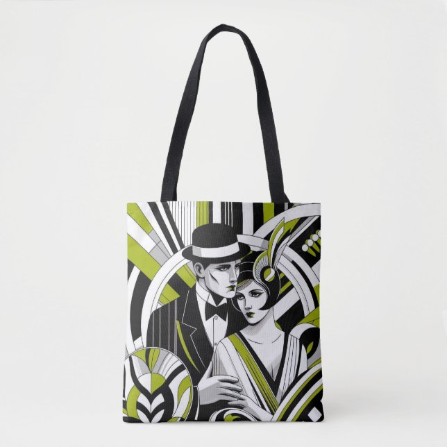 Bolsa Tote Elegância do 1920 Vintage (Frente)