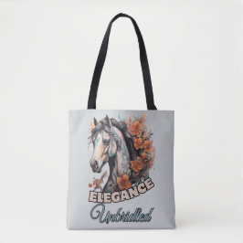 Bolsa Tote Elegância Feminina: Design de Tatuagem Artística e