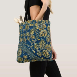 Bolsa Tote Elegância Flor de Ouro
