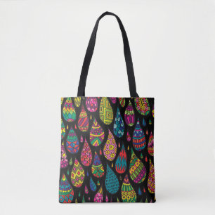 Bolsa Tote elegância floral, fundo abstrato.