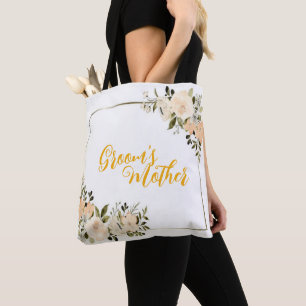 Bolsa Tote Elegância Sangrenta: Mãe da Floral do Groom Boho