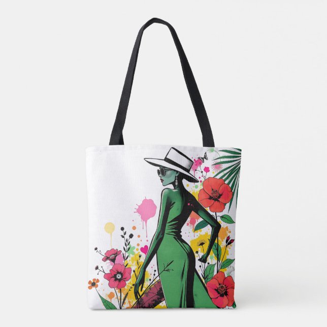 Bolsa Tote Elegância Tropical Dueto (Verso)