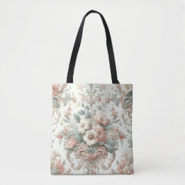 Bolsa Tote Elegância Vitoriana: Padrões de Pastel Soft