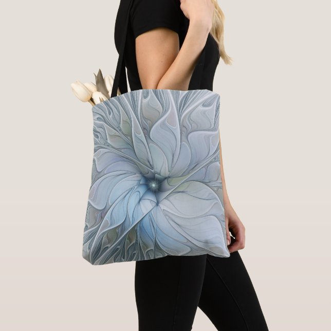 Bolsa Tote Elegant Beauty Modern Abstract Fractal Art Flower (Close Up)