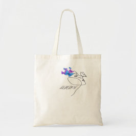 Bolsa Tote   Elegant LADY Typography Tote Bag | Minimal Chic 