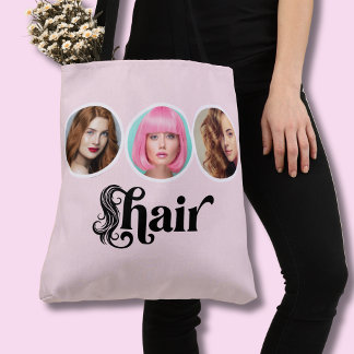 Bolsa Tote Elegant Rosa Bege 3 Foto Salão de Estilista de Cab