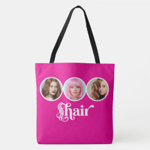 Bolsa Tote Elegant Rosa Quente 3 Foto Salão de Estilista de C