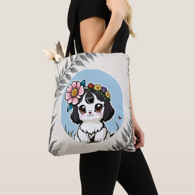 Bolsa Tote Elegant Sunlit Fine Art Print for Pet Lovers (Close Up)