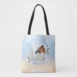 Bolsa Tote Elegante adicione sua própria sacola do casamento