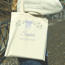 Bolsa Tote Elegante Arco de Noiva Azul Empoeirado Proposta de