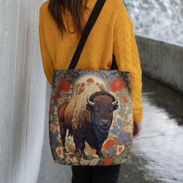 Bolsa Tote Elegante Bison William Morris Inspirou