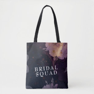 Bolsa Tote Elegante Boho Floral Púrpura Fantasia Noivas