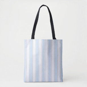 Bolsa Tote Elegante Cabana Listrada Mediterrânea Azul Costeir