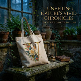 Bolsa Tote Elegante carta floral boêmia V