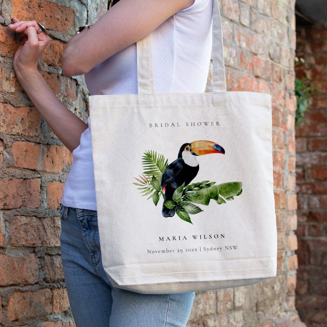 Bolsa Tote Elegante Chá de panela Turiano da Floresta Tropica (Criador carregado)