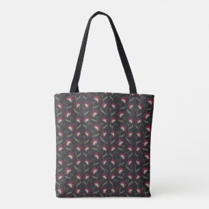 Bolsa Tote Elegante com Padrão Floral Folclórico p