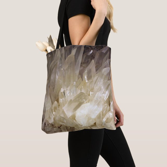 Bolsa Tote Elegante Energy Graphic Clear Quartz (Close Up)