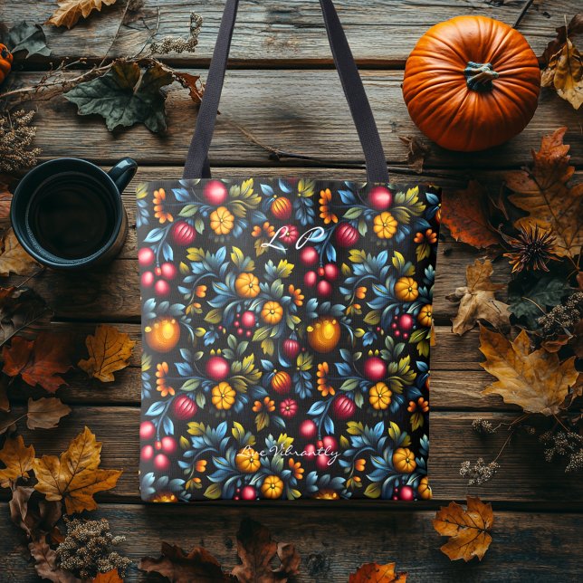 Bolsa Tote Elegante estilo Khokhloma com toque moderno  (Criador carregado)