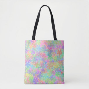 Bolsa Tote Elegante Floral Abstrato Fllowers Moderno Modelo