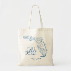 Bolsa Tote Elegante Lago Alfred Flórida Casamento Bem-vindo