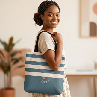 Bolsa Tote Elegante Lomé Togo Laje Favorita Personalizada