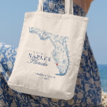 Bolsa Tote Elegante Nápoles Flórida Casamento Bem-vindo Tote<br><div class="desc">Bem-vindos a Nápoles, FL, com os nossos charmosos sacos de tota de casamento personalizados com um tema de mapa azul marinho da Flórida. Essas bolsas são perfeitas para segurar doces e bens essenciais durante sua estada. Perfeito para locais como LaPlaya Beach Resort, Naples Grande Beach Resort, e Edgewater Beach Hotel,...</div>