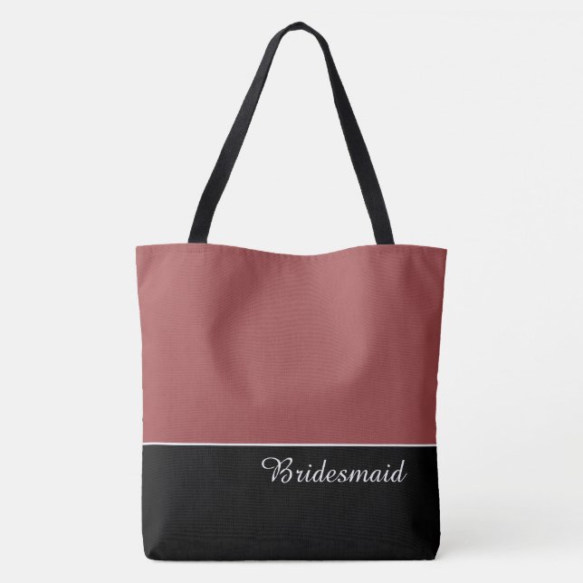 Bolsa Tote Elegante para Damas de Honra (Verso)