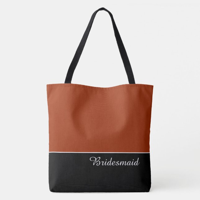 Bolsa Tote Elegante para Damas de Honra (Verso)