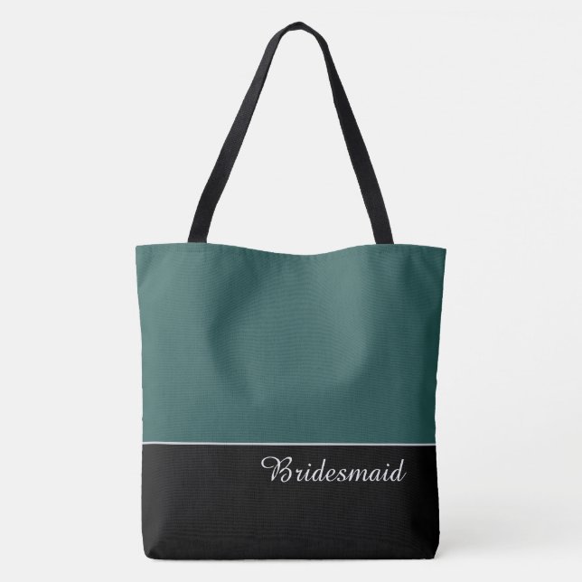 Bolsa Tote Elegante para Damas de Honra (Verso)
