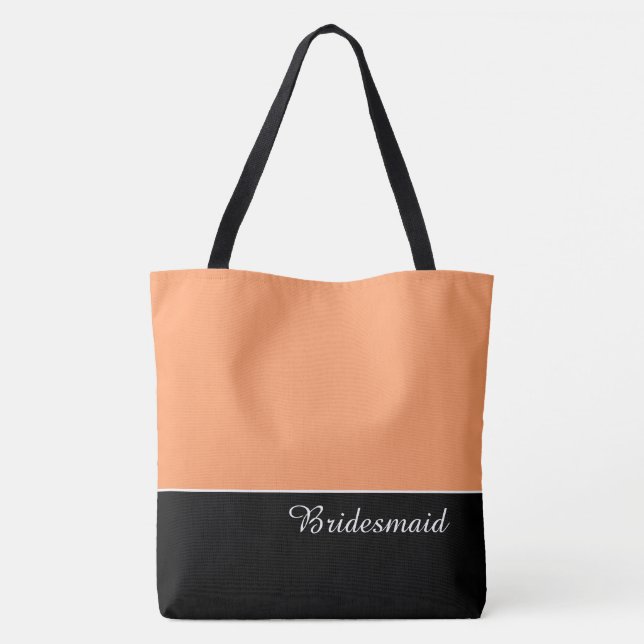 Bolsa Tote Elegante para Damas de Honra (Verso)