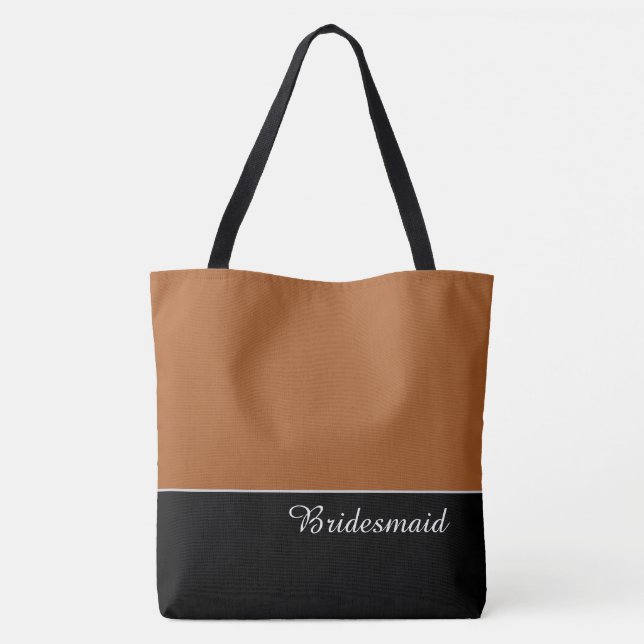 Bolsa Tote Elegante para Damas de Honra (Verso)