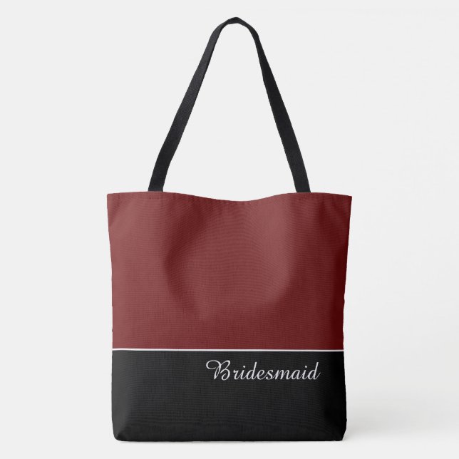 Bolsa Tote Elegante para Damas de Honra (Verso)