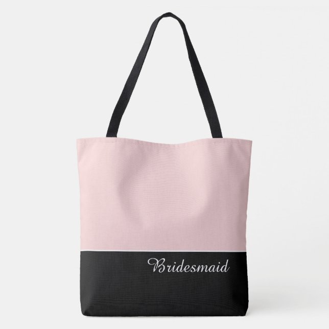 Bolsa Tote Elegante para Damas de Honra (Verso)