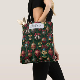 Bolsa Tote Elegante Pingente Tradicional Verde Escuro Persona