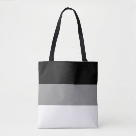 Bolsa Tote Elegante Preto Cinza e Branco