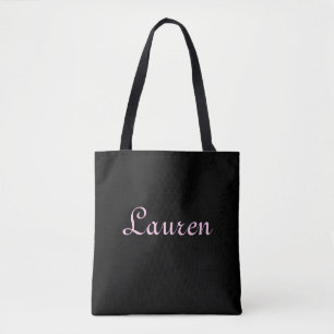Bolsa Tote Elegante Preto e Rosa
