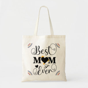 Bolsa Tote Elegante Retro Fofa melhor mãe de sem