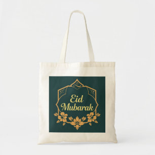 Bolsa Tote Elegante Sacola Eid Mubarak Minimalista