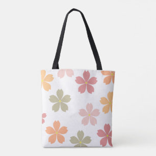 Bolsa Tote Elegante Sacola Grande com Estética Floral