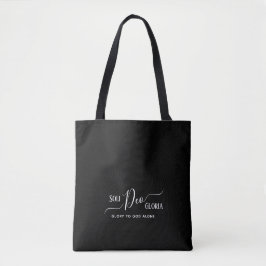 Bolsa Tote Elegante SOLI DEO GLORIA Personalizada