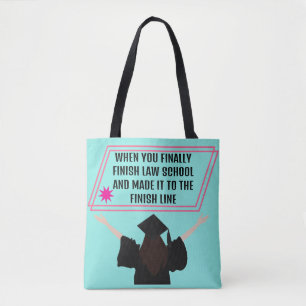 Bolsa Tote Elegante Teal & Pink Engraçado Oferta Para Advogad