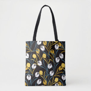 Bolsa Tote Elegante Tulip Floral