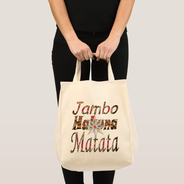 Bolsa Tote Elegante Última Hakuna Matata Natural (Frente (produto))