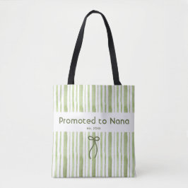 Bolsa Tote Elegante Verde Sage Grandmillennial Retro Listra 