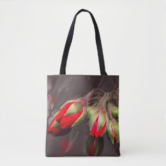 Bolsa Tote Elegante Vermelho E Escuro