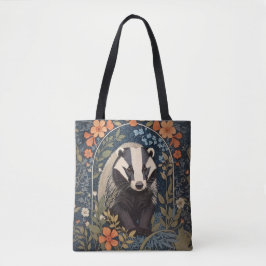 Bolsa Tote Elegante William Morris Inspirou Badger