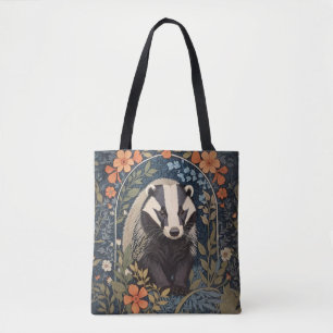 Bolsa Tote Elegante William Morris Inspirou Badger