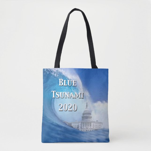 Bolsa Tote Eleições 2020 no tsunami (Frente)